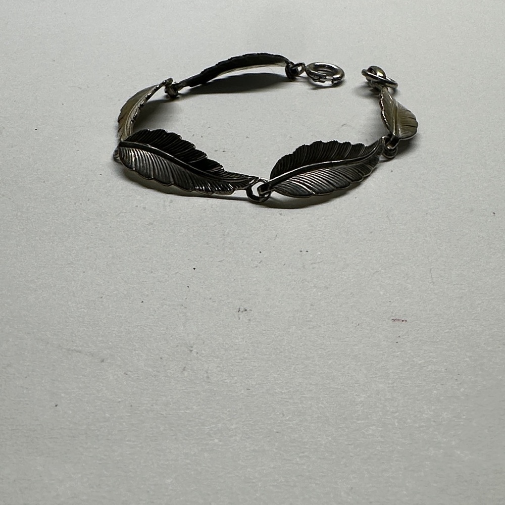 Silver Leaf Bracelet